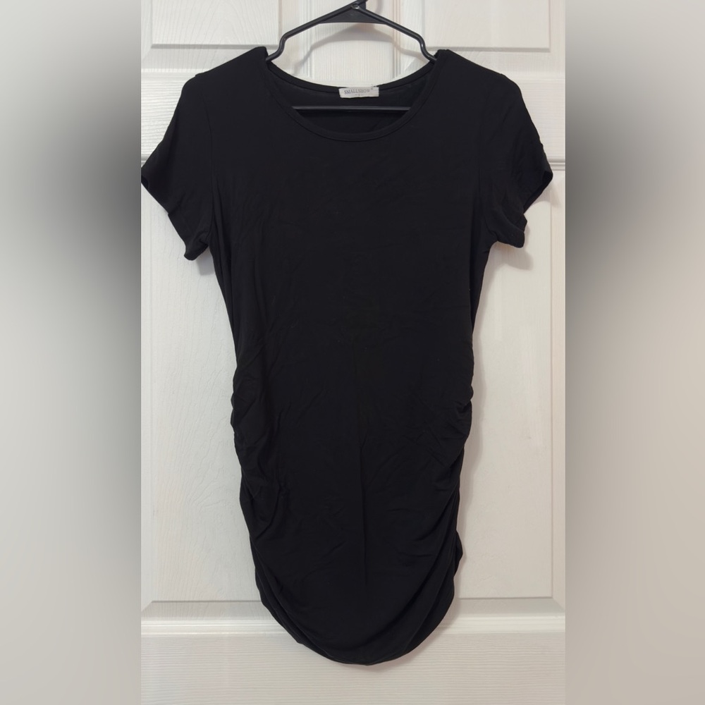 Elegant Black maternity Short Sleeve Women's Tee